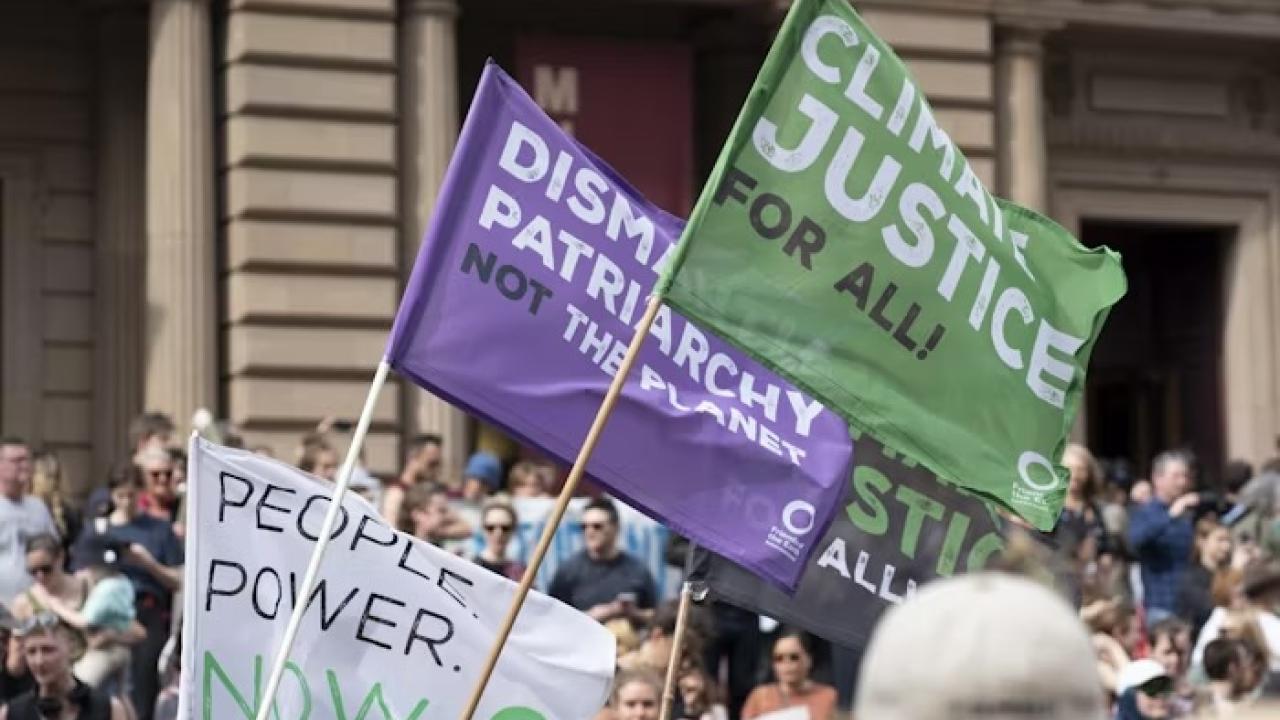 climate justice protest