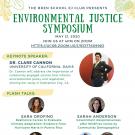 Flier with speaker names for UCSB Bren's EJ Symposium 2020